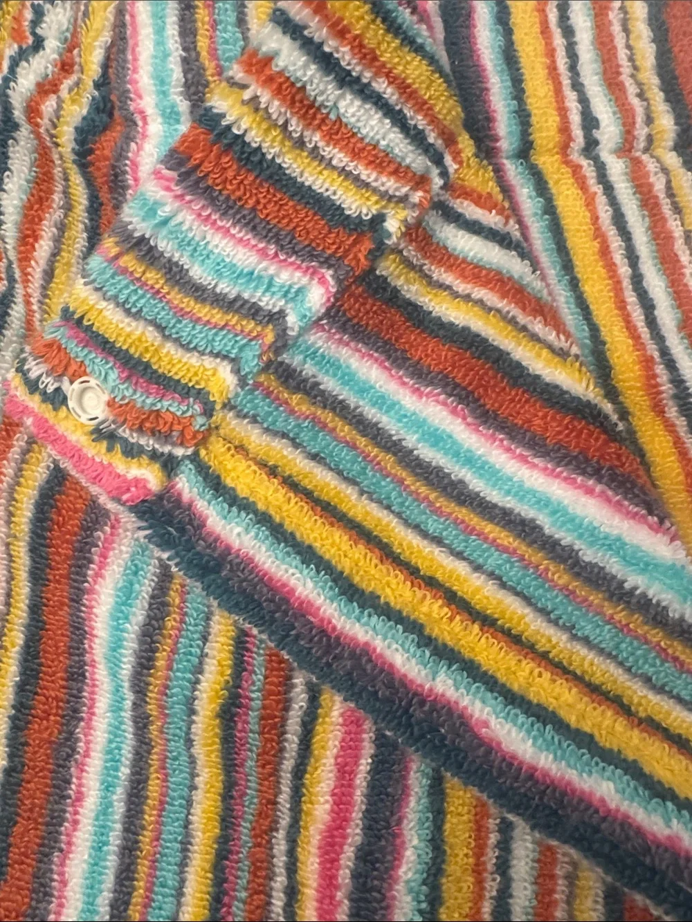 8pc RACHEL ZOE Rainbow Stripe Coordinating Bath Towel Set- SpaWrap/Hand/Wash